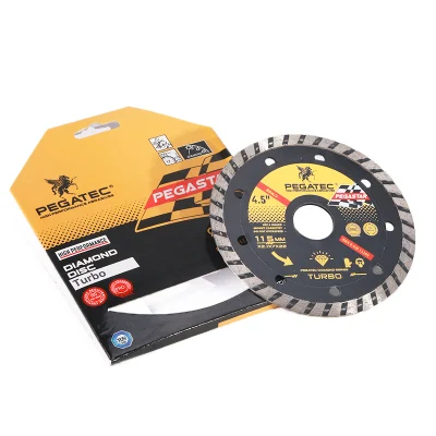 Pegatec 4.5&prime;&prime; Turbo Abrasive Disc Type Diamond Saw Blade Cut Ceramic