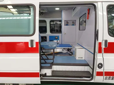 China Manufacture Jmc 4X2 Patient Transfer Ambulance Negative Pressure Ambulance for Patients Delivery and Treatment