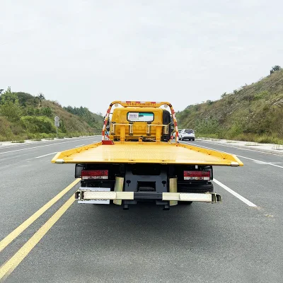 Chinese Factory Price Brand New JAC Diesel 5 Tons 6 Tons Flatbed Wrecker Tow Truck for Sale
