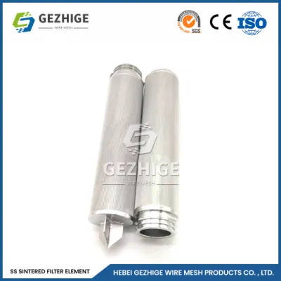 Gezhige Custom Powder Sinter Filter Factory Metal Porous Filter Cartridge China Sintered Stainless Steel Wire Mesh Industrial Filter Cartridges