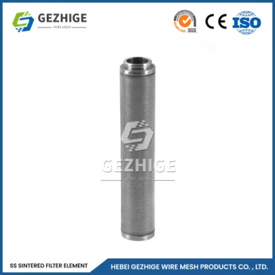Gezhige Custom Powder Sinter Filter Factory Metal Porous Filter Cartridge China Sintered Stainless Steel Wire Mesh Industrial Filter Cartridges