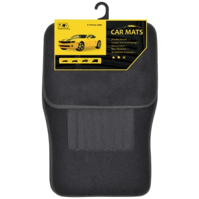 4 PCS Universal Carpet Car Mats All-Weather