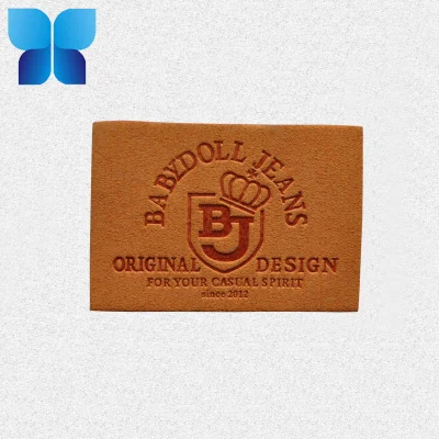 Hot Sell Brand Logo PU Custom Leather Patch for Garment