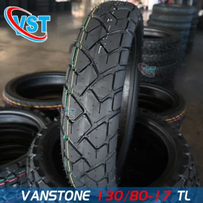 130/80X17 (65T) Tube/Tubeless Vanstone Dual Sport Adventure Rear Tire for Honda XL600V