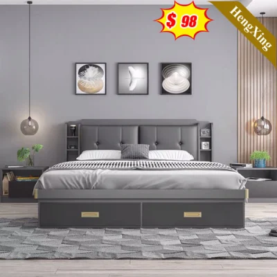 Newly Style Home Hotel Bedroom Wooden Furniture Durable Comfortable Double King Wall Bed
