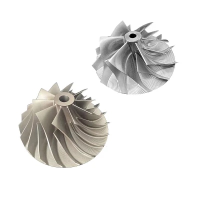 Uns N06625 Gh3625 (2.4856) 5 Axis Titanium Alloy Casting Turbo Billet Compressor Wheel