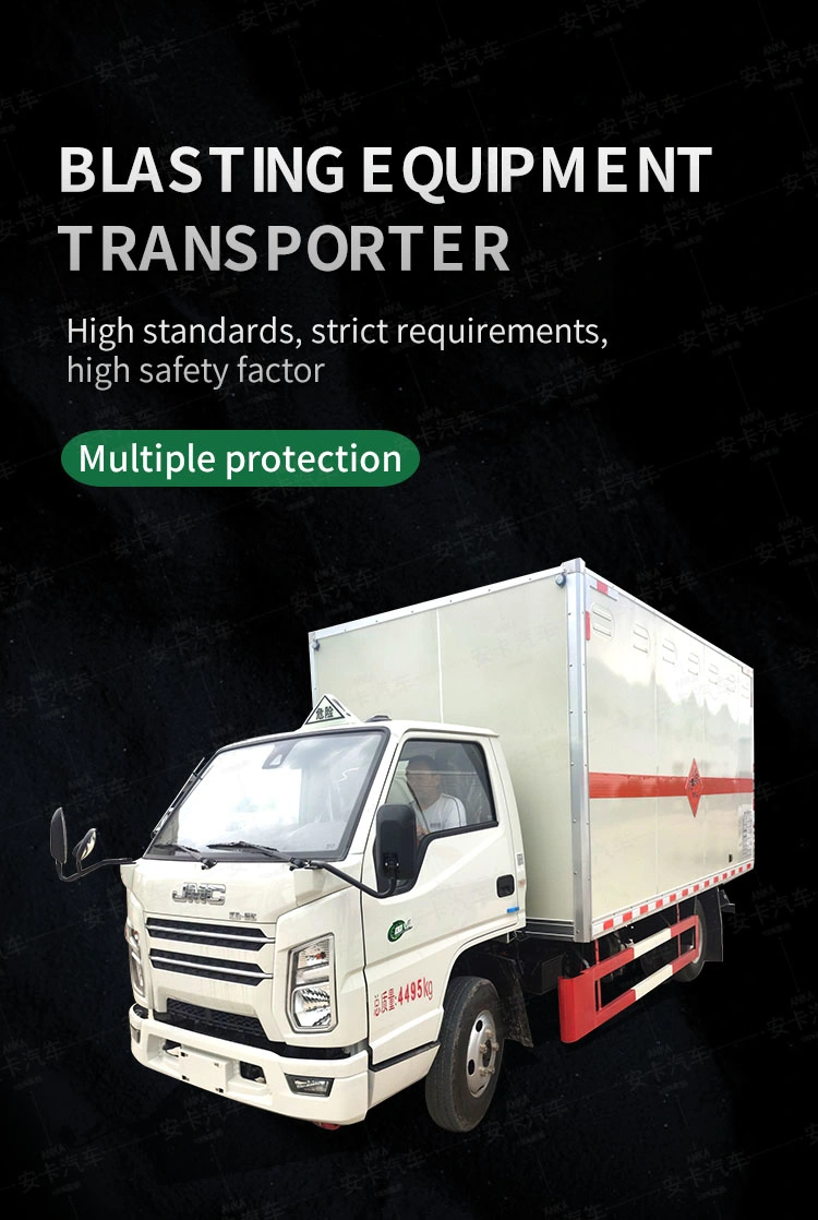 China Jmc Firecracker Transport Blasting Equipment Van Cargo Truck for Sale
