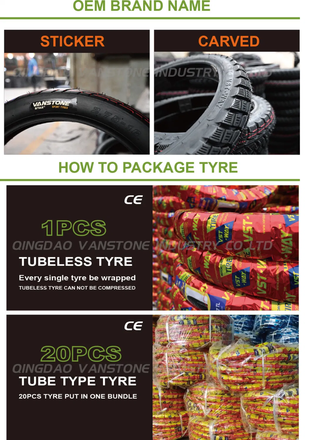 Motorcycle Tyre 2.75-18 Pig Nose off Road Tyre Ybr125 Honda Cgl125