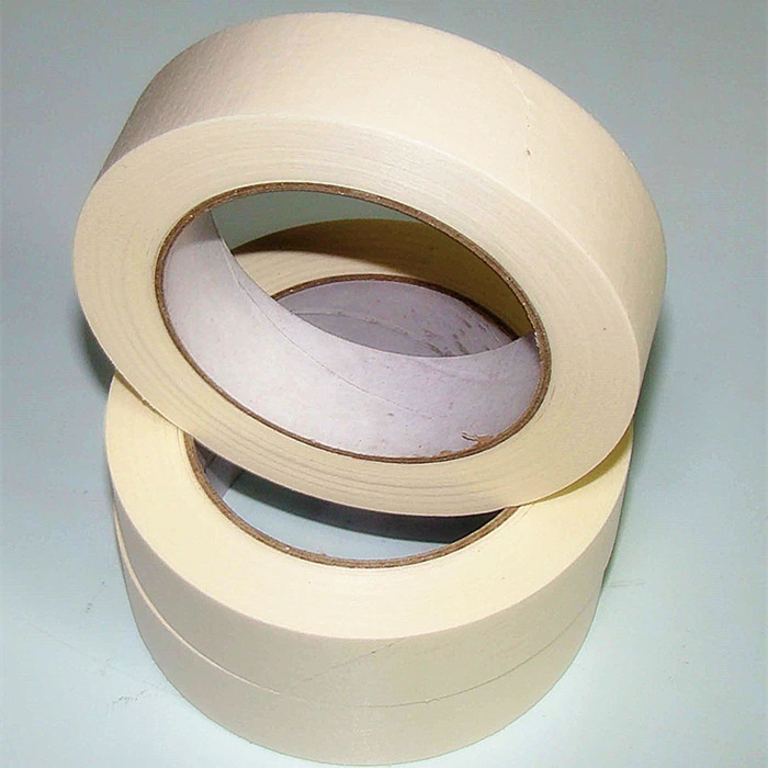 Good Performance Strong Adhesive High Temperature Resistance Crepe Paper Masking Tape for Automotive Painting or House Decoration