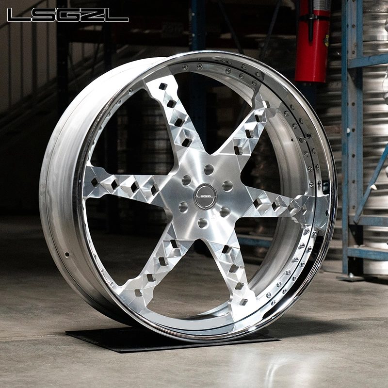 Lsgzl 3 Piece Newly Designed Forged Wheels 17-26 Inches for Honda, Mercedes