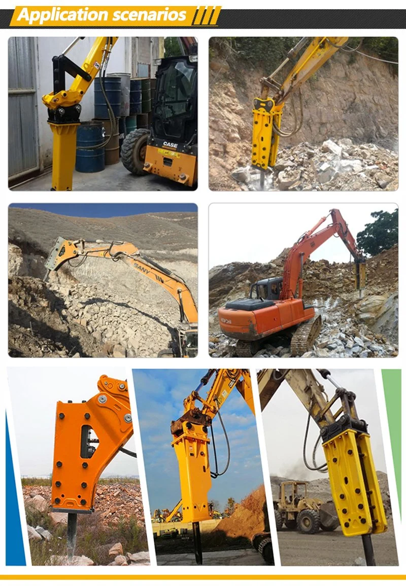 CE Produced and Sold by Chinese Factory. Can Be Used with John Deere Hydraulic Breaker Universal De Excavator Breaker