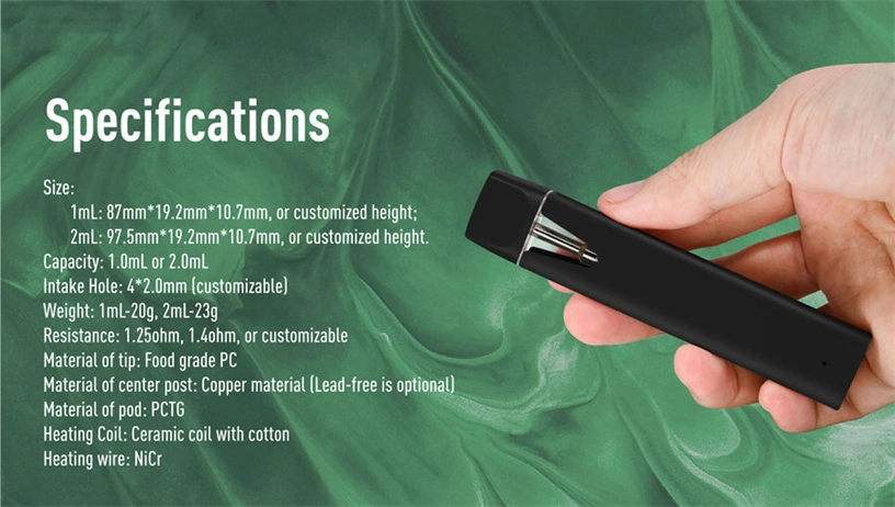 Rhy D014 Factory Wholesale Vapes Cartridge for Hhc Vaping Smoking Device with Ceramic Coil for Thick Oil