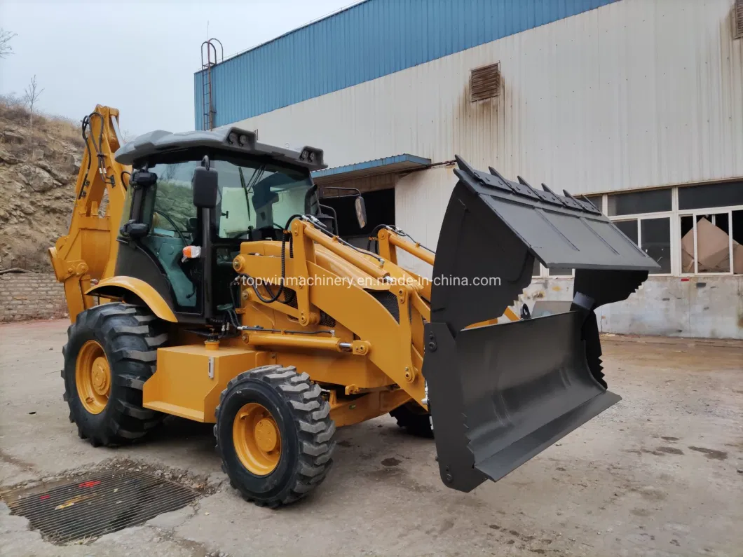 China Manufacture High Quality Free Shipping Cheap Compact Tractor Mini Backhoe Excavator Loader with Loader and Backhoe Kubota Cummins Engine Discount Price