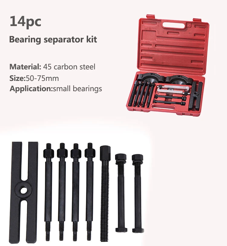 OEM Manufacturer Provide Automotive Tool 14PCS Small Bearing Puller Separator Removal Mechanic Tool Kit for Car Repair