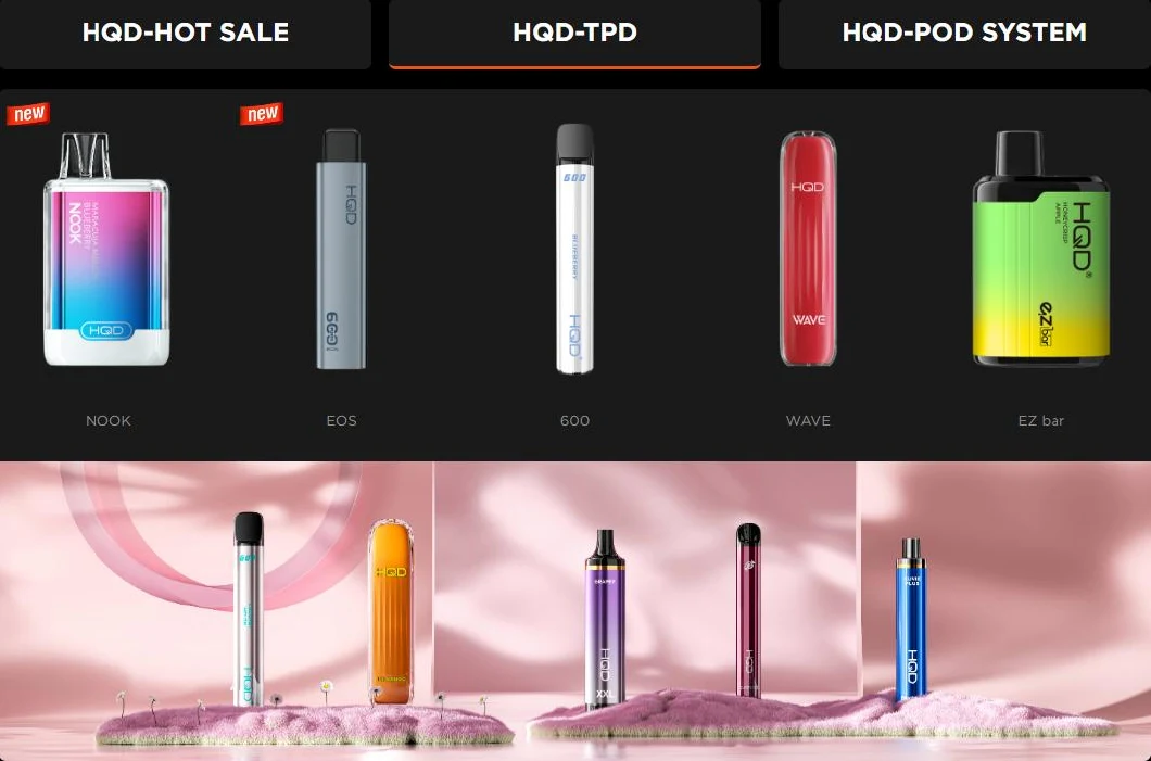 Five Colors Hqd Glaze 12000 Puffs with LED Display OEM ODM E-Cigarette Disposable Vape