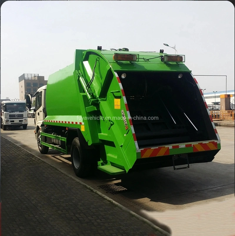 Foton Auman 10m3 12m3 14m3 Capacity Compressed Garbage Truck 10 Ton 12ton Compactor Garbage Truck Factory Directly Selling