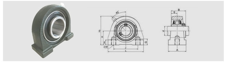 Agricultural Machinery Tr Pillow Block Bearing Ucflu212 Pillow Housings for Engineering Machinery by Cixi Kent Bearing Factory