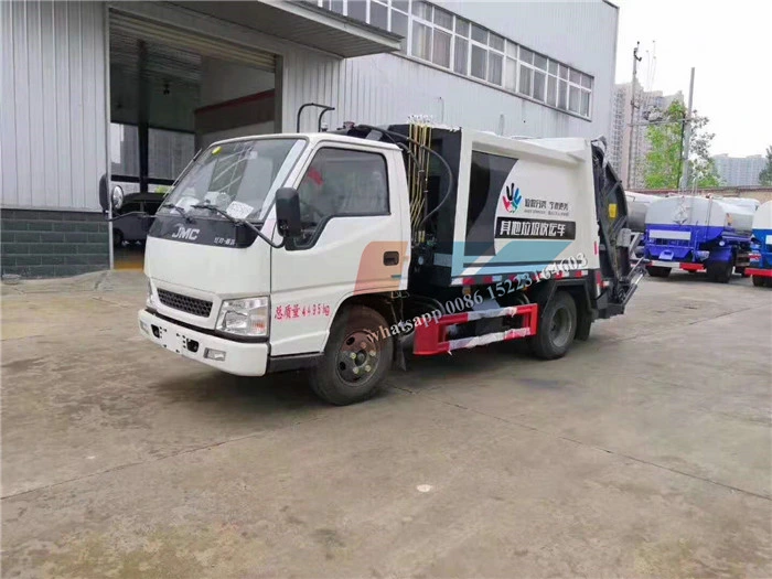 Jmc/JAC Waste Trucks Factory Price 3m3 Small 4X2 Garbage Compactor Container