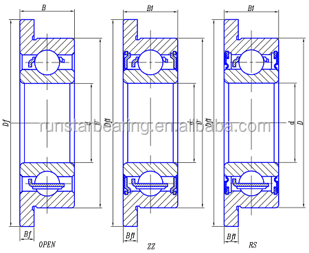 High Precision Small Flange Ball Bearings Manufacturer 8*19*6 F698zz 8mm Flange Bearing Supplier