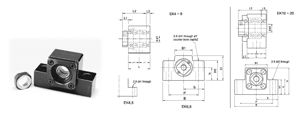 China Factory High Competitive Bearing Housing for Ball Screw