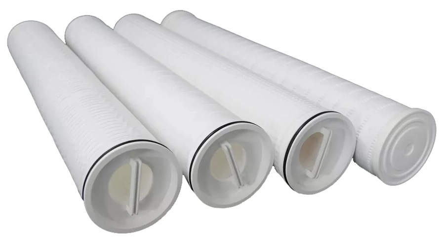 High Quality High Flow Filter Cartridge with PP/Pes/PVDF/Nylon Pleated Membrane for RO System Pre-Filtration