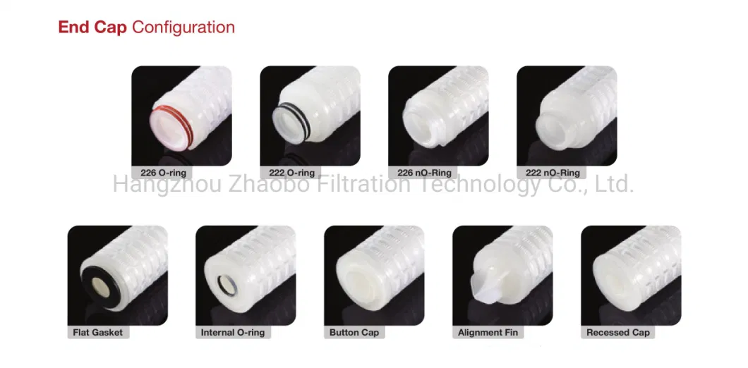 Experienced Manufacturer Filter Cartridge Pleated Membrane 0.1/0.2/0.45 Micron for Semiconductor Chemical Liquid Air Filter Oil Filter 10&quot; 20&quot; 30&quot; 40&quot; 222 226
