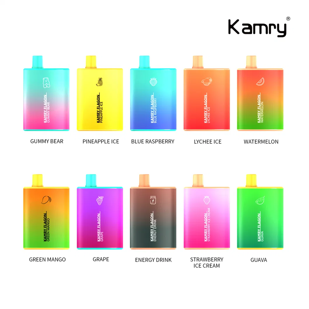 Kamry Flagon Factory OEM&ODM Vapes Pen Mesh Coil 6000puff Multi Flavor Disposable Vaporizer Electronic Cigarette