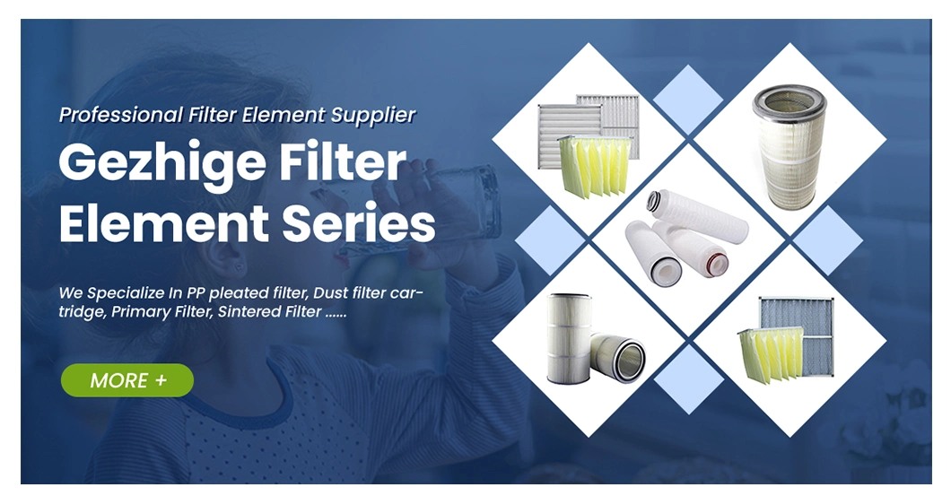 Gezhige Sinter Porous Metal Filter Manufacturers Square Sintered Plastic Air Filter 100 Micron China Sintered 304 316L Stainless Steel Filter Cartridges