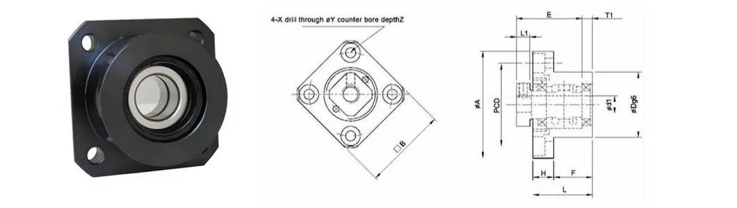 Fk 06 Factory Direct High Precision Bearing Housing for Ball Screw