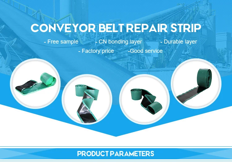 Manufacturer 150mm Wear Resistant Canvas Belt Rip Rubber Repair Strip with Textile