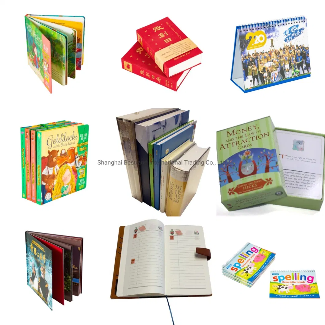 High Quality Printing Service for Customized Hardcover Books Newly Printed