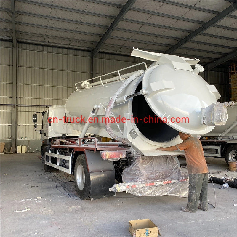 Foton Factory Sales 8000L 9000L 10000L Sewage Tank Truck Vacuum Tank Truck