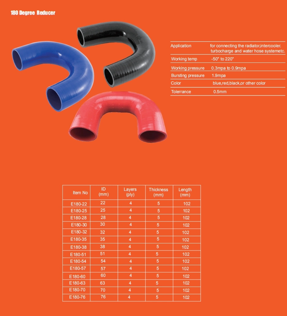 Flexible T Shape Turbo Pipe Silicone Hose for Automotive