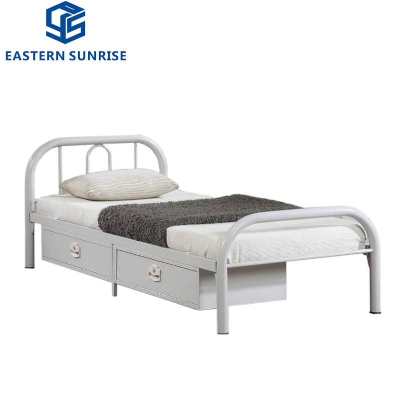 High Quality Cheap Price Newly Designed Metal Steel Single Bed