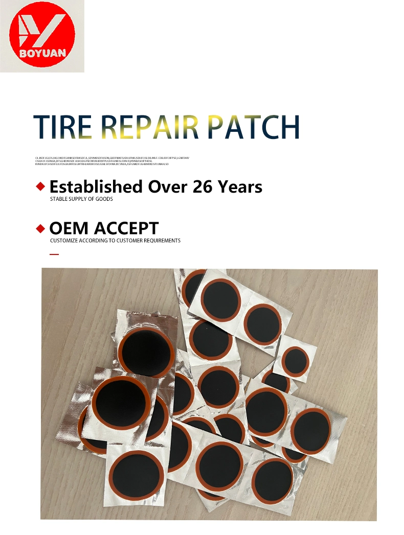 Cold Tire Repair Patch with Vulcanized Glueless All-Pupose Tire Cold Patch