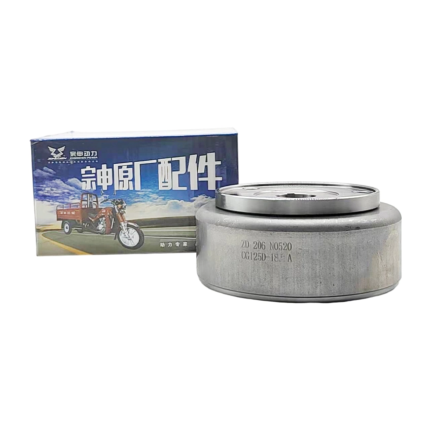 Motor Spare Part Magneto Rotor High Quality Stainless Steel Flywheel for Electric Starter Engine Zongshen 18-Pole Coil Rotor