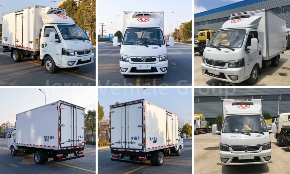 Factory Price 3.5m 3.7m 4X2 1ton 1.5ton 2ton JAC/Foton/Dongfeng Reefer Freezer Truck Body Box Van Refirgerator Refrigerated Truck