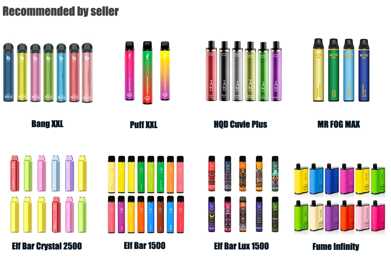 Factory High-Tech Vape Disposable E-Cigarette 1800puffs Disposable E Cigarette