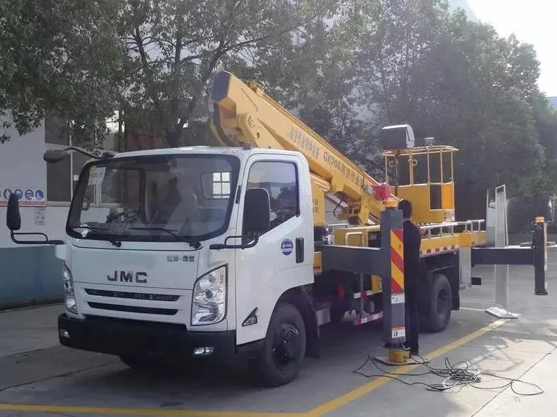 China Jmc 19 21 22 Meters Telescopic Boom Working Truck, Man Lifting Truck