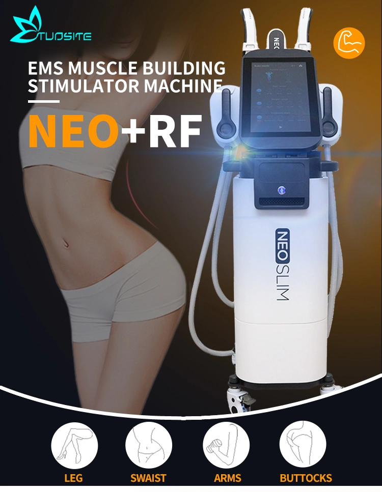 Newest Tech Muscle Electromagnetic EMS RF Body Slimming Electronic Muscle Stimulate Hiemt Machine