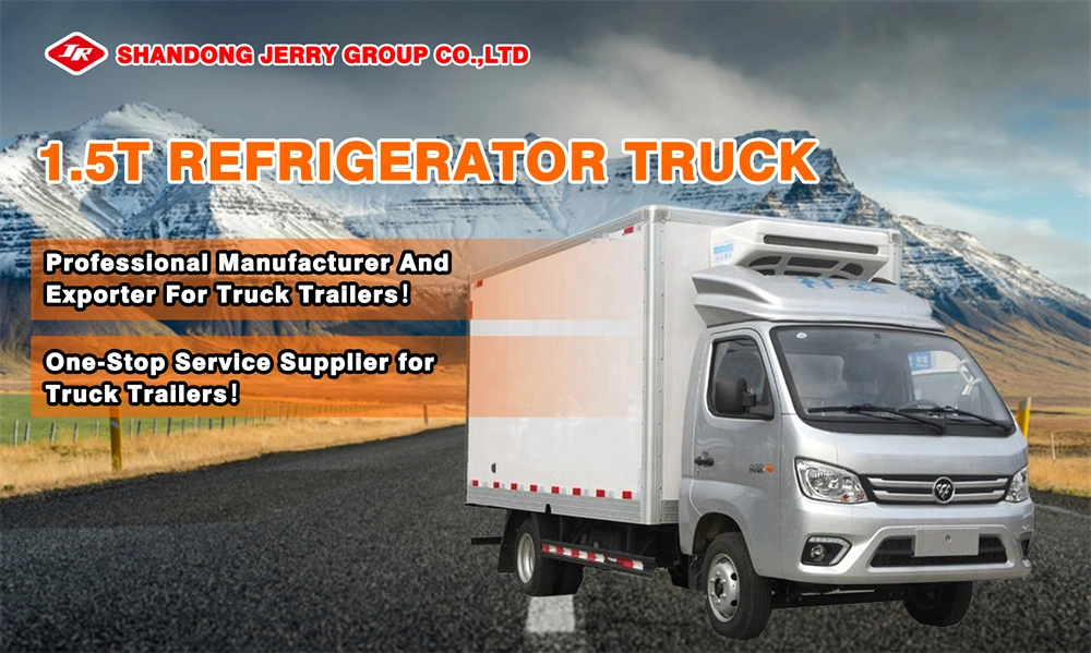 Factory Price 3.5m 3.7m 4X2 1ton 1.5ton 2ton JAC/Foton/Dongfeng Reefer Freezer Truck Body Box Van Refirgerator Refrigerated Truck