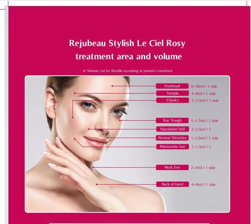 Le Ciel Rosy Plla Filler (CE) Royal Rejubeau Stylish Le Ciel Rosy Is a Medical Device for Treating Severe Facial Wrinkle