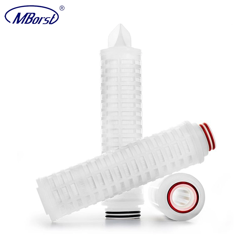 Experienced Manufacturer Filter Cartridge Pleated Membrane 0.1/0.2/0.45 Micron for Semiconductor Chemical Liquid Air Filter Oil Filter 10&quot; 20&quot; 30&quot; 40&quot; 222 226