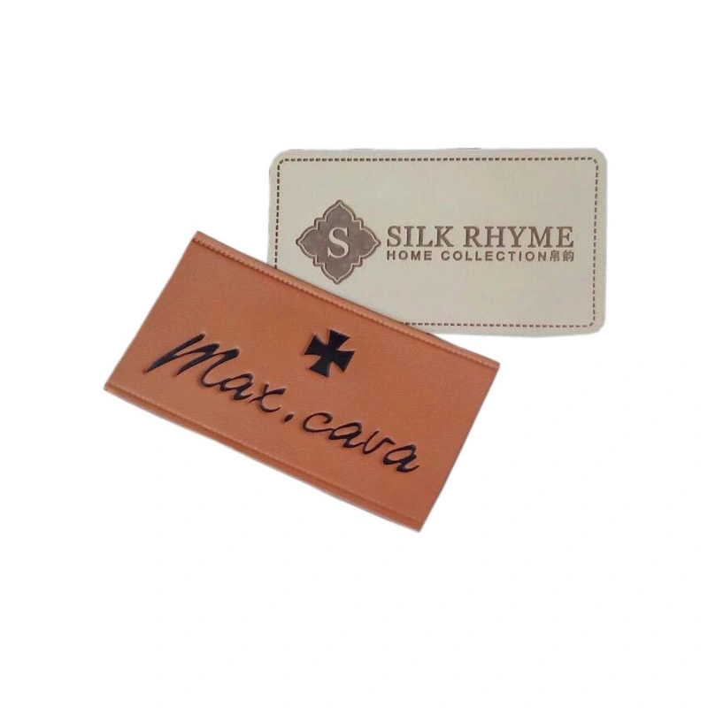 High Quality Custom Logo Tag Self Adhesive Leather Repair Label Patches for Clothing Jeans Hat