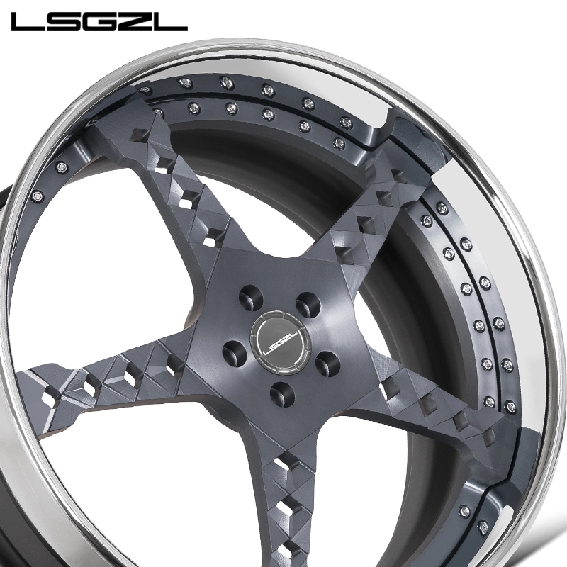 Lsgzl 3 Piece Newly Designed Forged Wheels 17-26 Inches for Honda, Mercedes