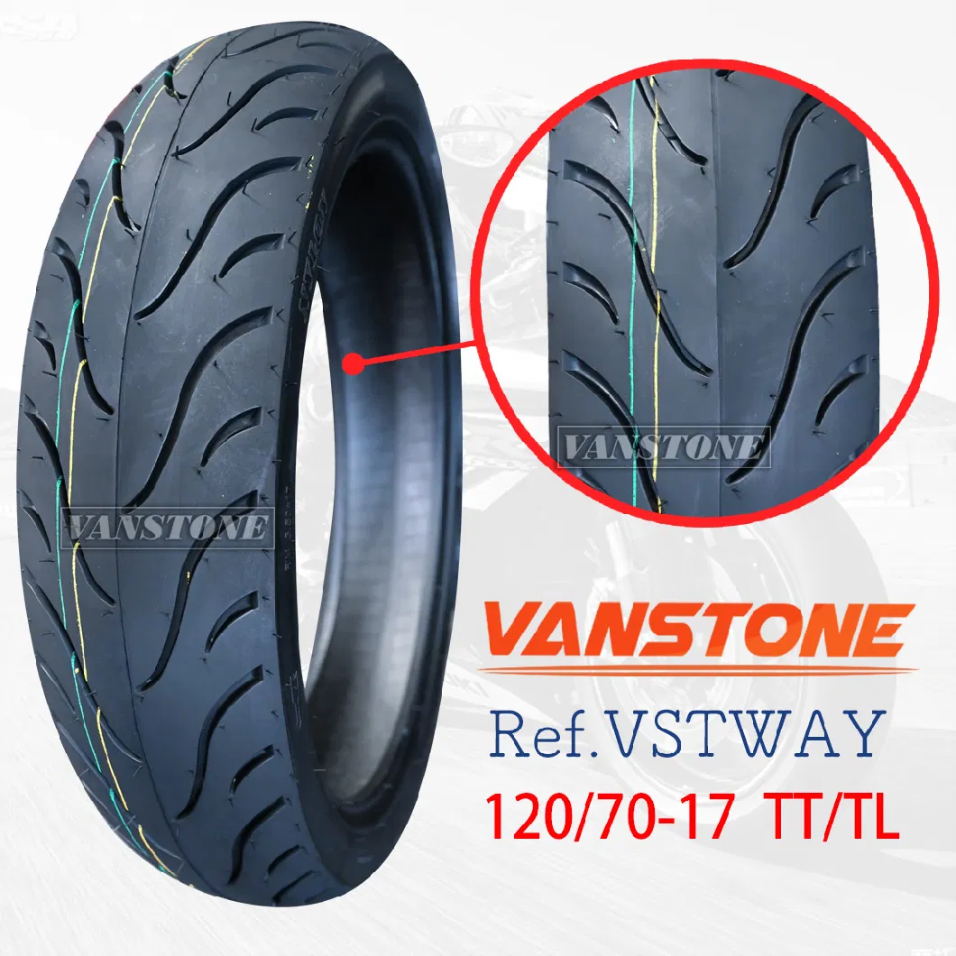 120/70-17 Front M/C Radial Tire Tube Less Motorcycle Tyre Honda CB500