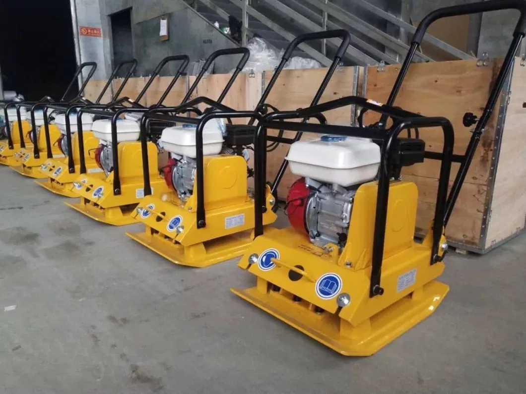 CE Factory Outlet C90 Honda Gasoline Engine Vibrating Hydraulic Reversible Compaction Machine Dynamic Double-Way Vibratory Tamper Concrete Soil Plate Compactor