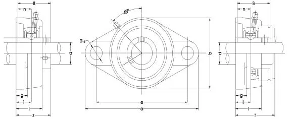 Manufacturer direct sales High Precision UCFL series Flanged bearing unit/ Pillow Blocks/Agricultural Machinery parts/HT200/HT160/HT150 Bearing Housing