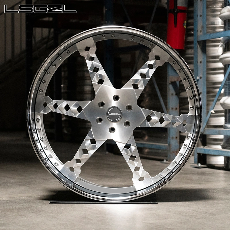 Lsgzl 3 Piece Newly Designed Forged Wheels 17-26 Inches for Honda, Mercedes