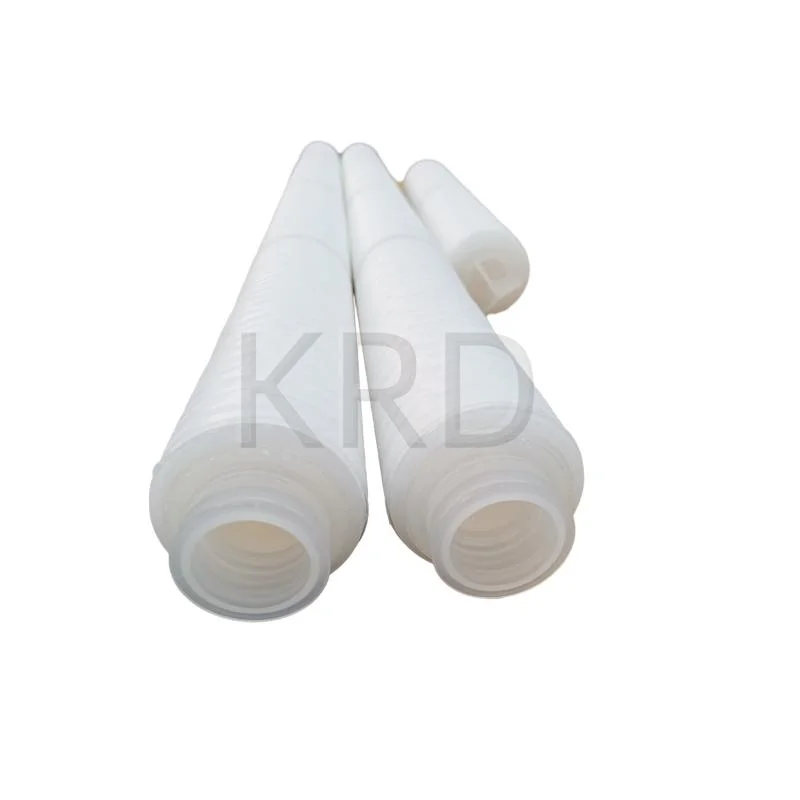 Krd Chinese Manufacturer 20 Inch 1 Micron Pes Micro-Pore Membrane Pleated Filter